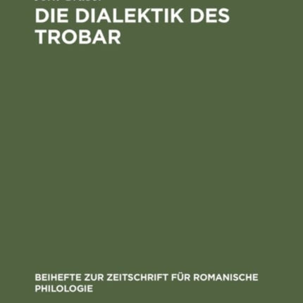 Die Dialektik des Trobar