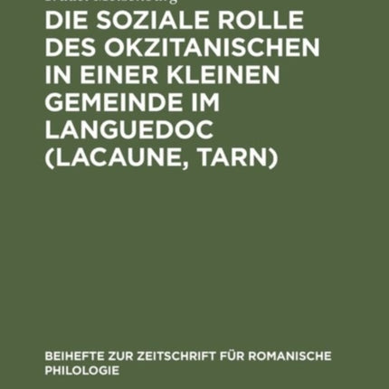 Die soziale Rolle des Okzitanischen in einer kleinen Gemeinde im Languedoc (Lacaune, Tarn)