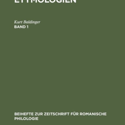 Etymologien. Band 1
