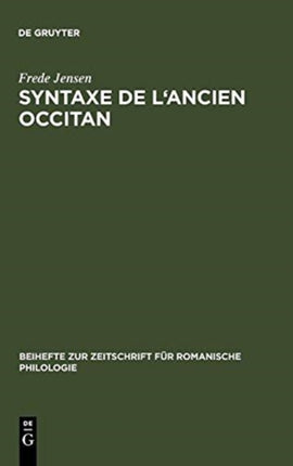 Syntaxe de l'ancien occitan