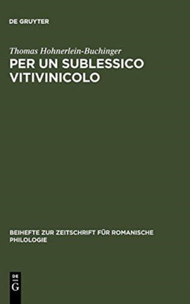 Per un sublessico vitivinicolo