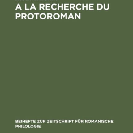 A la recherche du protoroman