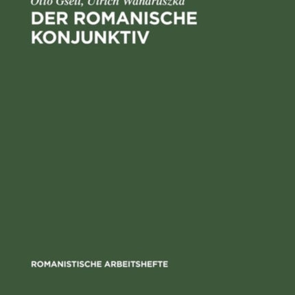 Der romanische Konjunktiv