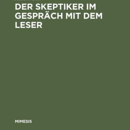 Der Skeptiker im Gespräch mit dem Leser