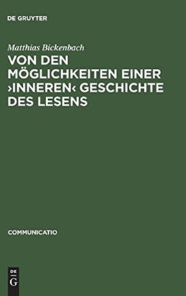 Von Den Möglichkeiten Einer >Inneren