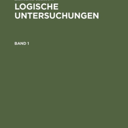 Logische Untersuchungen, Set