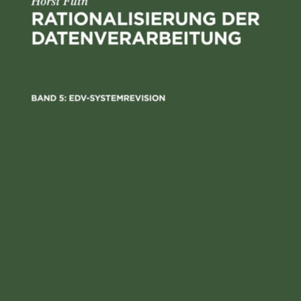 Edv-Systemrevision: Organisatorische Zweckmässigkeit, Wirtschaftlichkeit, Datensicherung, Datenschutz