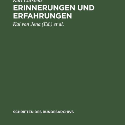 Erinnerungen Und Erfahrungen