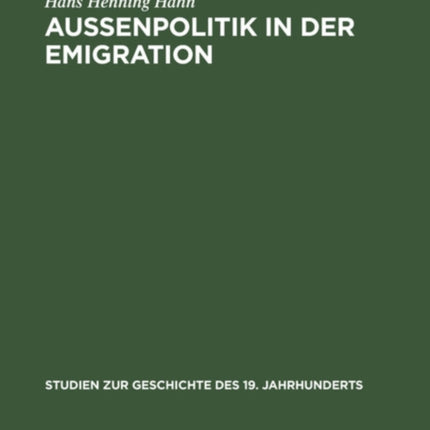 Außenpolitik in Der Emigration: Die Exildiplomatie Adam Jerzy Czartoryskis 1830-1840