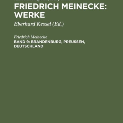 Brandenburg, Preußen, Deutschland: Kleine Schriften Zur Geschichte Und Politik