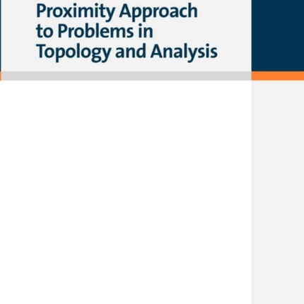 Proximity Approach to Problems in Topology and