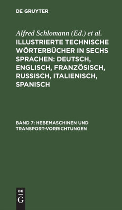 Hebemaschinen Und Transport-Vorrichtungen