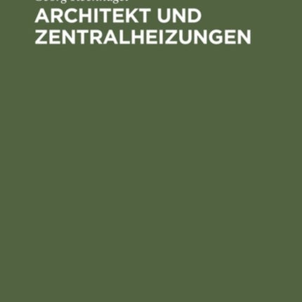 Architekt Und Zentralheizungen
