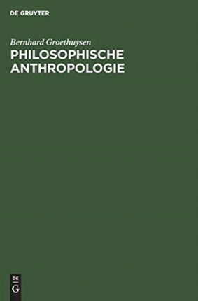 Philosophische Anthropologie