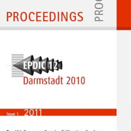 European Powder Diffraction Conference; August 2010, Darmstadt, Germany