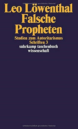 Schriften 5 Bnde Band 3 Falsche Propheten