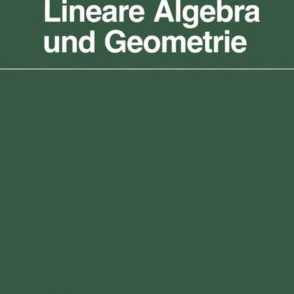 Lineare Algebra und Geometrie