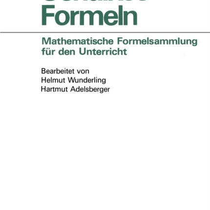 Schülkes Formeln: Mathematische Formelsammlung