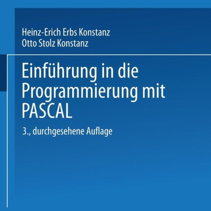 Einführung in die Programmierung mit PASCAL