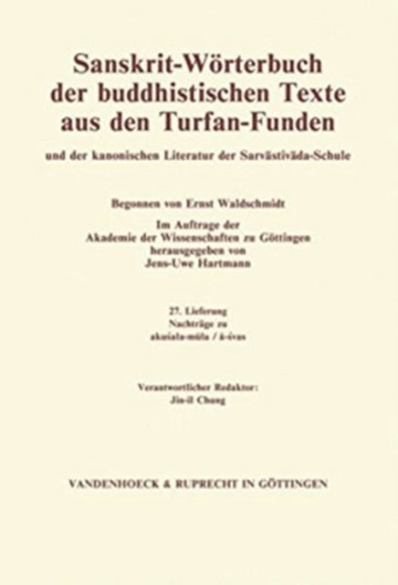 Sanskrit-WÃ¶rterbuch der buddhistischen Texte aus den Turfan-Funden. Lieferung 22: varna-vadita/vestita