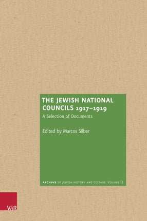 The Jewish National Councils 1917â1919