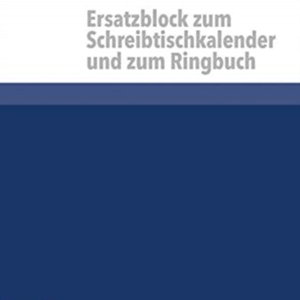 Kalender für alle im kirchlichen Dienst Ersatzblock: 2021