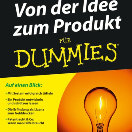 Von der Idee zum Produkt für Dummies