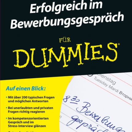 Erfolgreich im Bewerbungsgespräch für Dummies