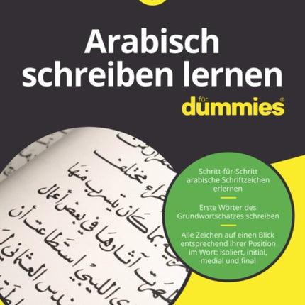 Arabisch schreiben lernen für Dummies