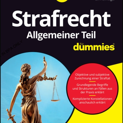 Strafrecht Allgemeiner Teil für Dummies