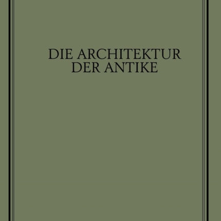 Die Architektur der Antike