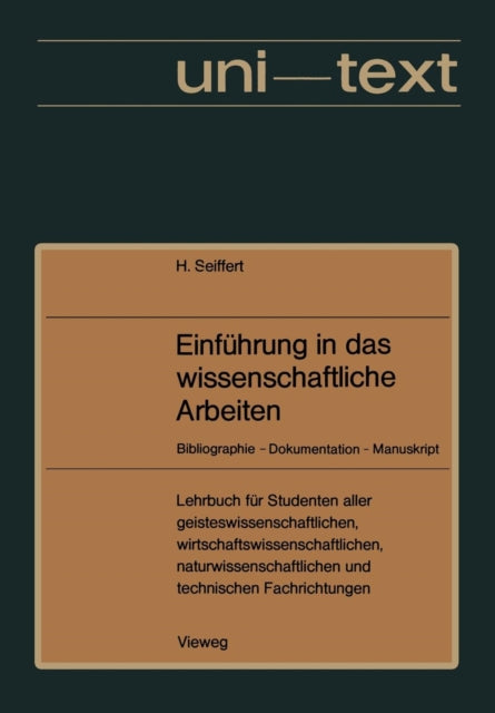Einführung in das wissenschaftliche Arbeiten: