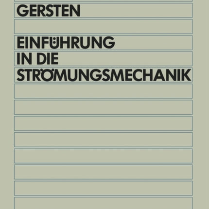 Einführung in die Strömungsmechanik