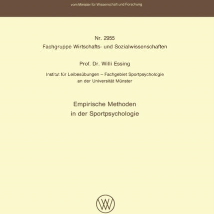 Empirische Methoden in der Sportpsychologie