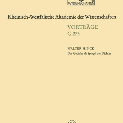 Das Gedicht als Spiegel der Dichter: Zur