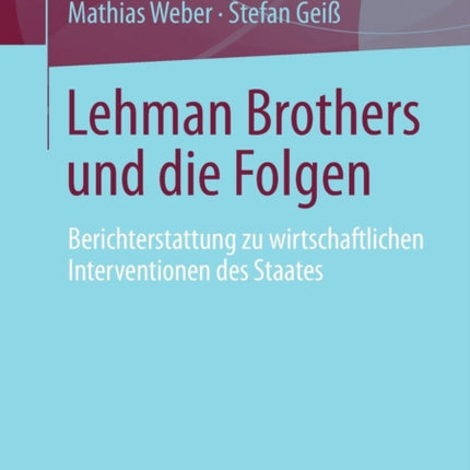 Lehman Brothers und die Folgen: Berichterstattung
