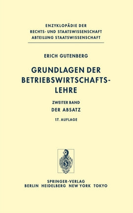 Grundlagen der Betriebswirtschaftslehre: Band 2: