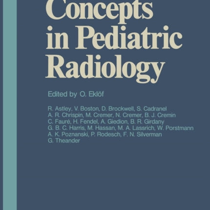 Current Concepts in Pediatric Radiology