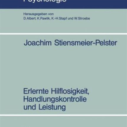 Erlernte Hilflosigkeit, Handlungskontrolle und