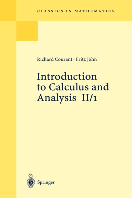 Introduction to Calculus and Analysis II/1