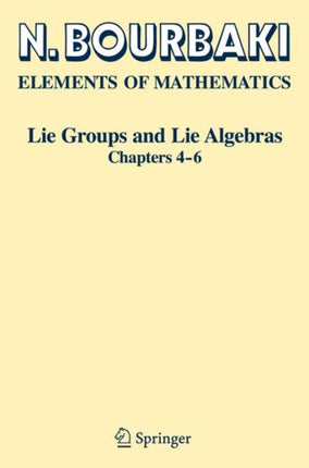 Lie Groups and Lie Algebras: Chapters 4-6