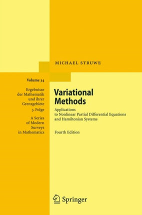 Variational Methods: Applications to Nonlinear Partial Differential Equations and Hamiltonian Systems