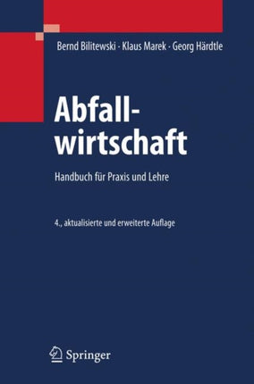 Abfallwirtschaft: Handbuch für Praxis und Lehre