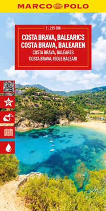 MARCO POLO Reisekarte Costa Brava Balearen