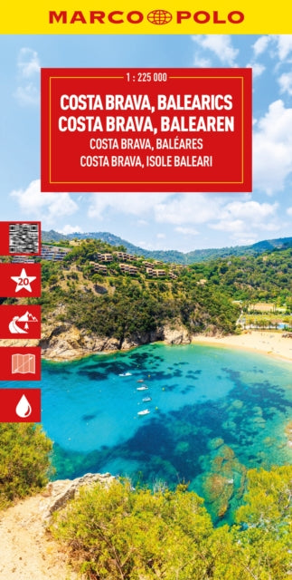 MARCO POLO Reisekarte Costa Brava Balearen
