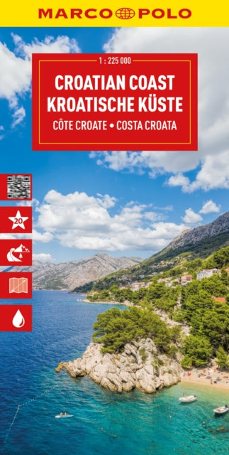 MARCO POLO Reisekarte Kroatische Küste 1225.000