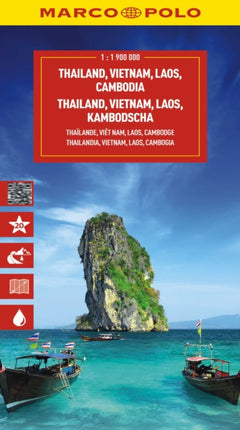 MARCO POLO Reisekarte Thailand Vietnam 119 Mio.