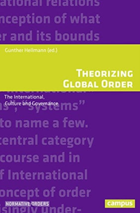 Theorizing Global Order: The International, Culture and Governance