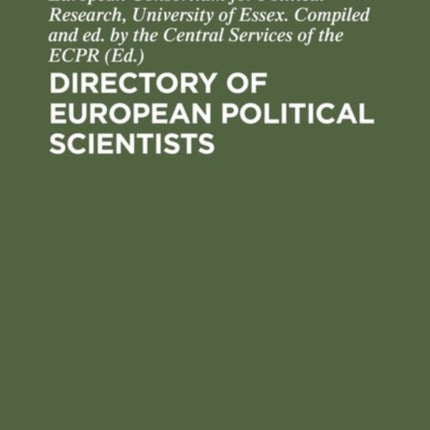 Directory of European political scientists
