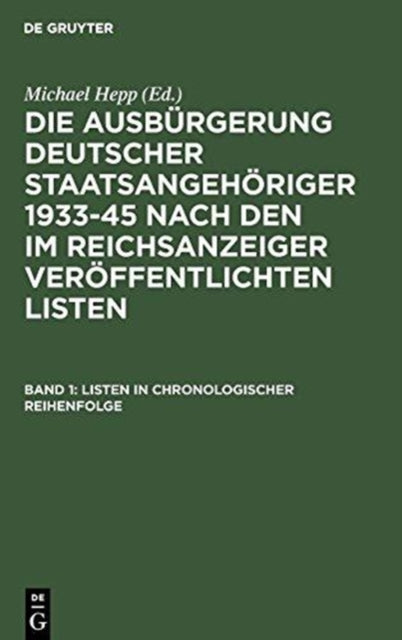 Listen in Chronologischer Reihenfolge / Lists in Chronological Order
